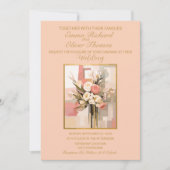 Moderne Abstrakte Elegante Einladung zur Hochzeit (Vorderseite)