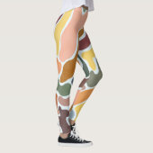 Moderne, abstrakte, erdige Töne Illustration. Leggings (Rechts)