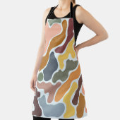 Moderne, abstrakte, erdige Töne Illustration. Schürze (InSitu)