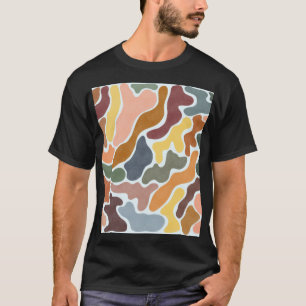 Moderne, abstrakte, erdige Töne Illustration. T-Shirt