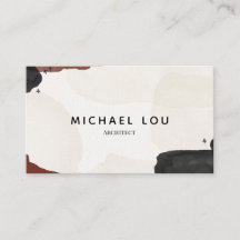 Moderne Abstrakte ErdTonart Trendy Business Card