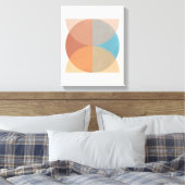 Moderne Abstrakte Erdtöne Geometrische Wasserfarbe Leinwanddruck (Insitu (Schlafzimmer))