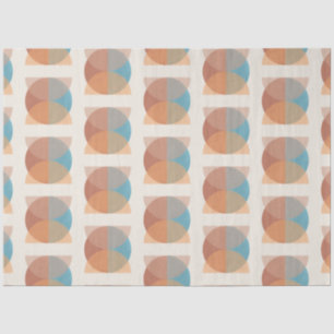 Moderne Abstrakte Erdtöne Geometrische Wasserfarbe Seidenpapier