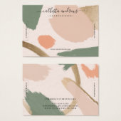 Moderne Abstrakte Erdtöne, Gold-Armband-Anzeige (Vorne & Hinten)