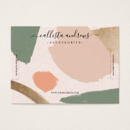 Moderne Abstrakte Erdtöne, Gold-Armband-Anzeige