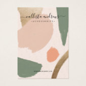 Moderne Abstrakte Erdtöne - Gold-Earring-Anzeige (Vorderseite)