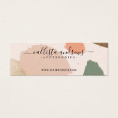 Moderne Abstrakte Erdtöne - Gold-Earring-Anzeige (Vorderseite)