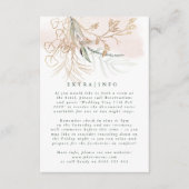 MODERNE ABSTRAKTE Eukalyptus Grünpflanzen INFO Begleitkarte (Vorderseite)