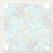 Moderne Abstrakte Exotik Glasuntersetzer (Rückseite)