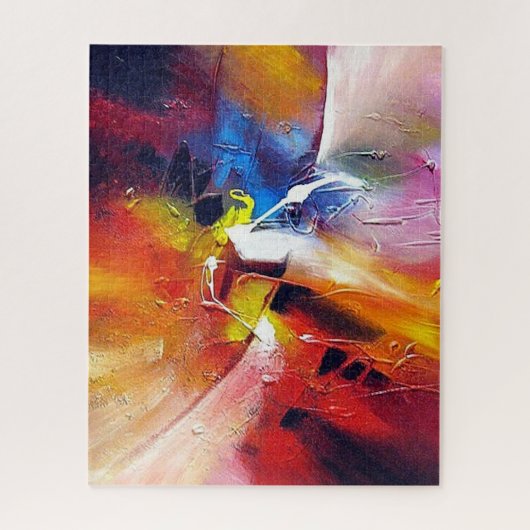 Moderne Abstrakte Expressionismus-Malerei Puzzle (Vertikal)