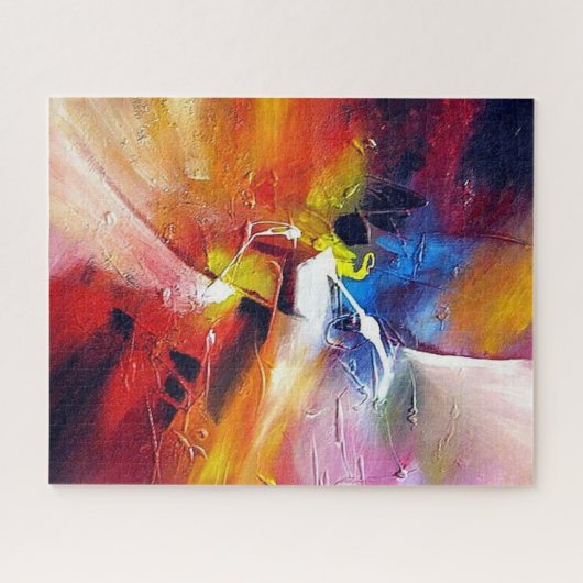 Moderne Abstrakte Expressionismus-Malerei Puzzle (Horizontal)