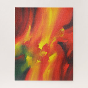 Moderne Abstrakte expressionistische Malerei Trend Puzzle