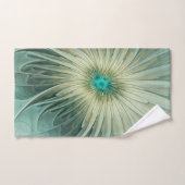 Moderne Abstrakte Fantasy Blume Fraktal Art Badhandtuch Set (Handtuch)