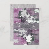 Moderne Abstrakte Farbblankkarte (Vorne/Hinten)