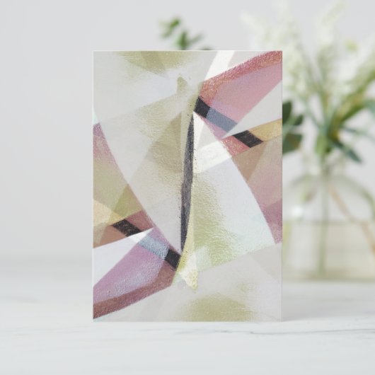 Moderne Abstrakte Farbblankkarte (Stehend Vorderseite)