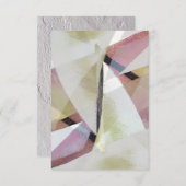 Moderne Abstrakte Farbblankkarte (Vorne/Hinten)