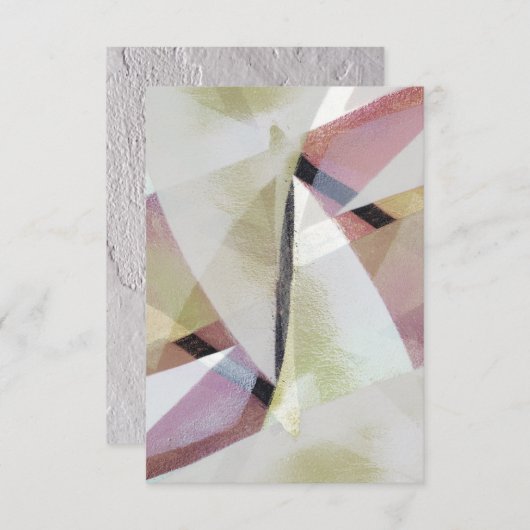 Moderne Abstrakte Farbblankkarte (Vorne/Hinten)