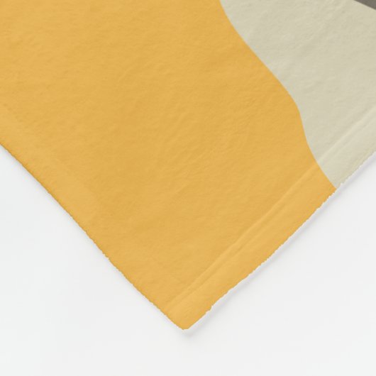 Moderne Abstrakte Farbblöcke Fleecedecke (Ecke)