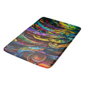 Moderne Abstrakte Farben Badematte (Schrägansicht)