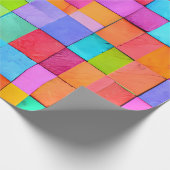 Moderne Abstrakte Farben Wohnen Geschenkpapier (Ecke)