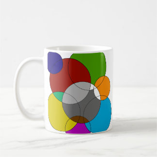 Moderne abstrakte farbenfrohe geometrische Kaffeet Kaffeetasse