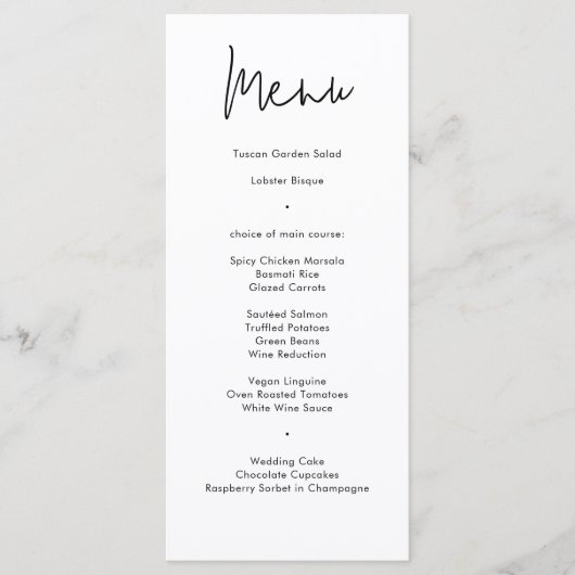 Moderne Abstrakte, farbenfrohe Grüne Hochzeit Menükarte (Vorderseite)