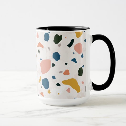 Moderne abstrakte farbenfrohe Muster Tasse (Rechts)