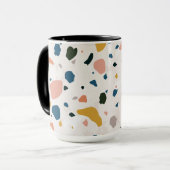 Moderne abstrakte farbenfrohe Muster Tasse (Vorderseite Links)