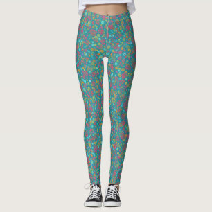 Moderne abstrakte farbenfrohe Pastellkreise Punkte Leggings