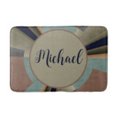 Moderne Abstrakte Farbharmonie Fraktal Graphenname Badematte (Vorderseite)