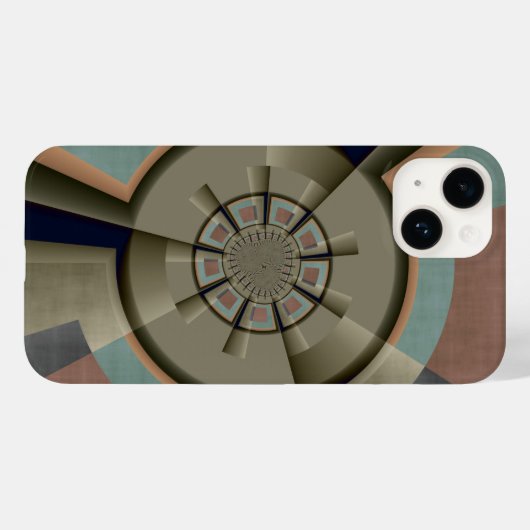 Moderne Abstrakte Farbharmonie Fraktal Kunst Grafi Case-Mate iPhone Hülle (Rückseite (Horizontal))