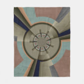 Moderne Abstrakte Farbharmonie Fraktal Kunst Grafi Fleecedecke (Vorderseite)