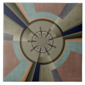 Moderne Abstrakte Farbharmonie Fraktal Kunst Grafi Fliese (Vorderseite)