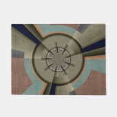 Moderne Abstrakte Farbharmonie Fraktal Kunst Grafi Fußmatte (Vorderseite)