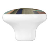 Moderne Abstrakte Farbharmonie Fraktal Kunst Grafi Keramikknauf (Seitenansicht)