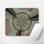 Moderne Abstrakte Farbharmonie Fraktal Kunst Grafi Mousepad (Mit Mouse)