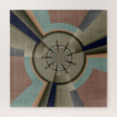 Moderne Abstrakte Farbharmonie Fraktal Kunst Grafi Puzzle (Vertikal)