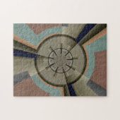 Moderne Abstrakte Farbharmonie Fraktal Kunst Grafi Puzzle (Horizontal)