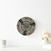 Moderne Abstrakte Farbharmonie Fraktal Kunst Grafi Runde Wanduhr (Zuhause)