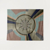 Moderne Abstrakte Farbharmonie Fraktal Kunst Grafi Wandteppich (Vorderseite (Horizontal))
