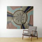 Moderne Abstrakte Farbharmonie Fraktal Kunst Grafi Wandteppich (Beispiel (Horizontal))