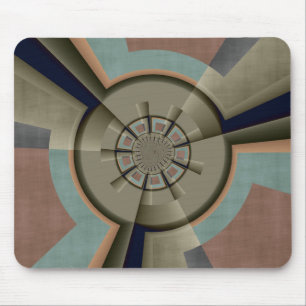 Moderne abstrakte Farbharmonie-Fraktalkunst-Grafik Mousepad