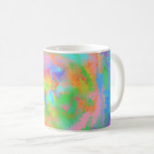 MODERNE ABSTRAKTE FARBIGE RAINBOW KAFFEETASSE (VorderseiteRechts)