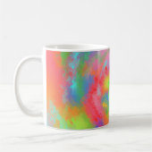 MODERNE ABSTRAKTE FARBIGE RAINBOW KAFFEETASSE (Links)