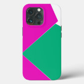 Moderne Abstrakte Farbkombination Rosa grüne Ästhe Case-Mate iPhone Hülle (Rückseite)