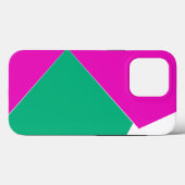 Moderne Abstrakte Farbkombination Rosa grüne Ästhe Case-Mate iPhone Hülle (Rückseite (Horizontal))