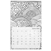 Moderne Abstrakte Farbmuster - Schwarz-weiß Kalender (Jan 2026)