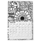 Moderne Abstrakte Farbmuster - Schwarz-weiß Kalender (Feb 2027)