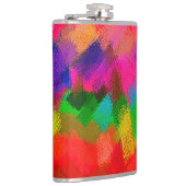 Moderne Abstrakte Farbpinke Flachmann (Rechts)