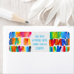 Moderne abstrakte Farbrippen